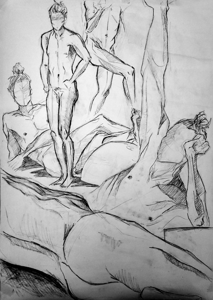 Composición a través del estudio de la figura humana.