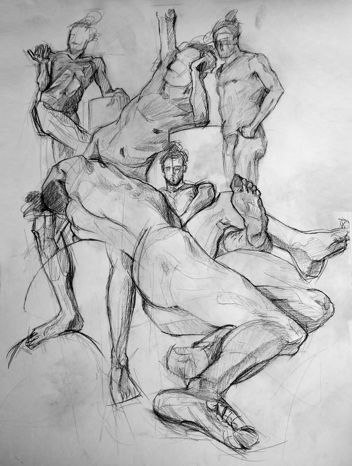 Composición a través del estudio de la figura humana.