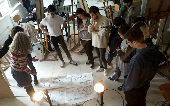 Composición a través del estudio de la figura humana. 