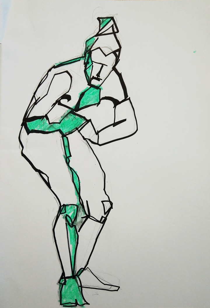 Técnica mixta experimental hilo-color