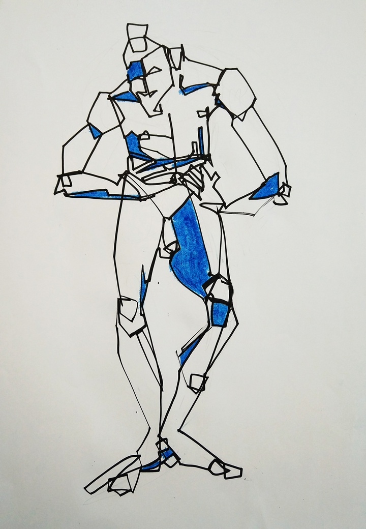 Técnica mixta experimental hilo-color