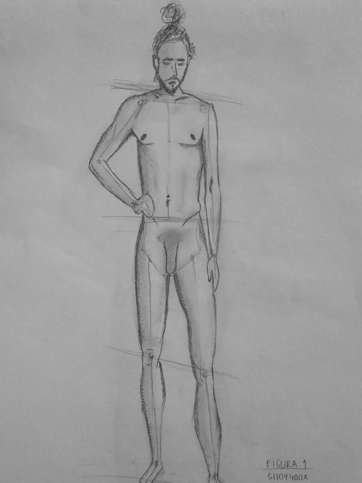 Pose de pie. Anónimo.