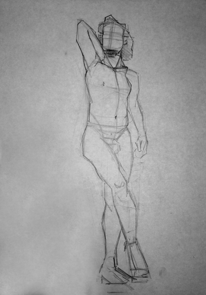 Aprendiendo a encajar poses de pie