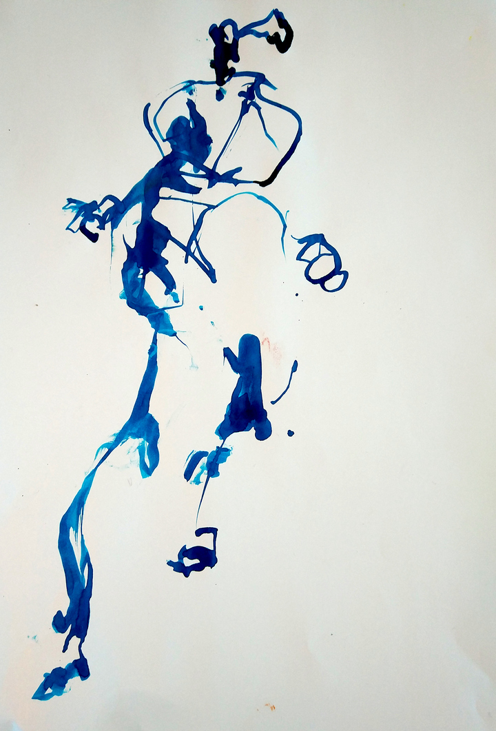 Dibujar con el dedo. Tintas y acuarelas líquidas. 