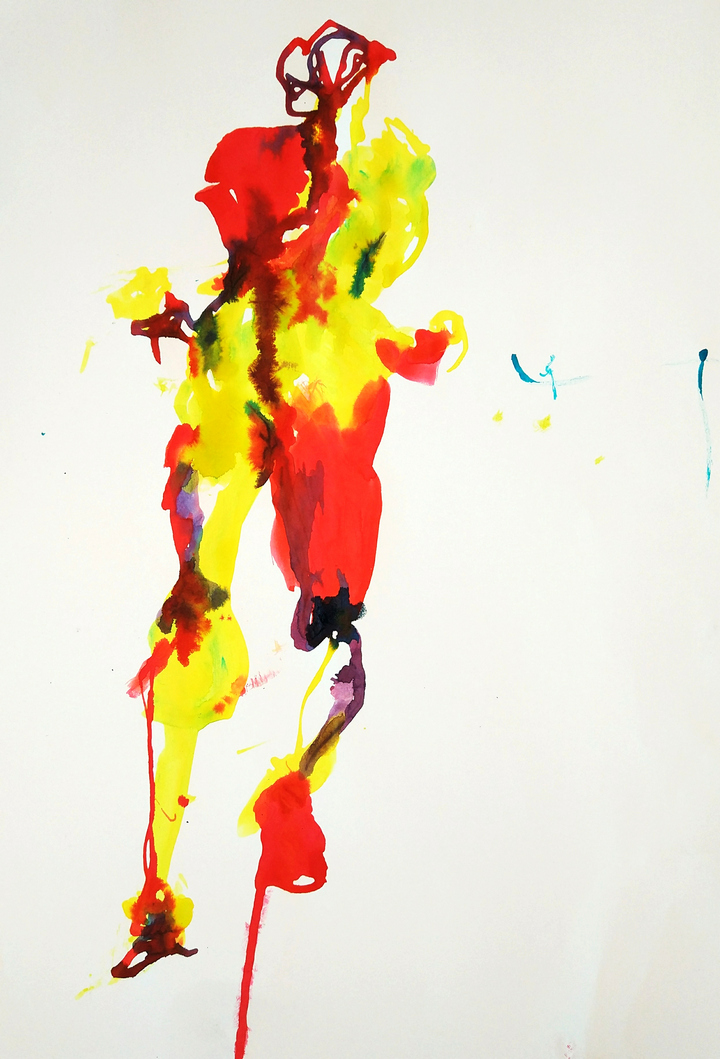 Dibujar con el dedo. Tintas y acuarelas líquidas.