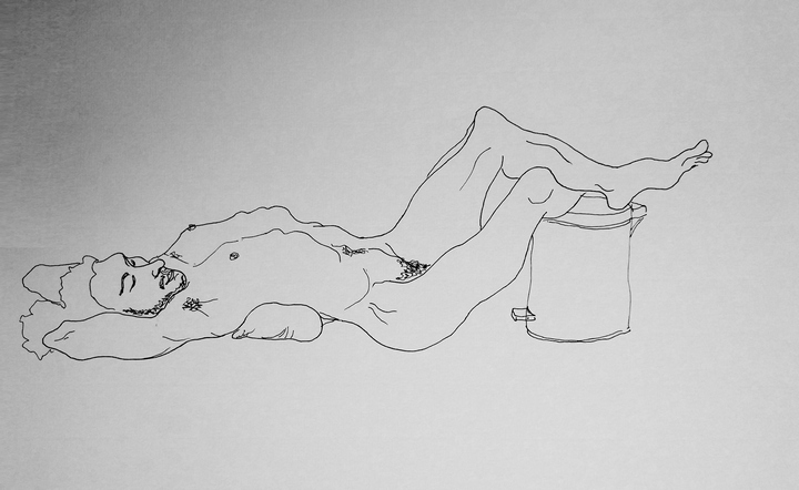 Dibujo de desnudo en linea de Javier Astarloa