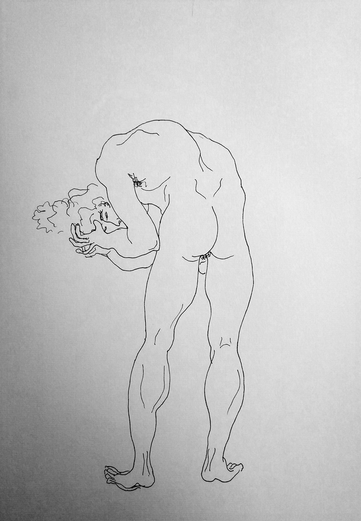 Dibujo de desnudo en linea de Javier Astarloa