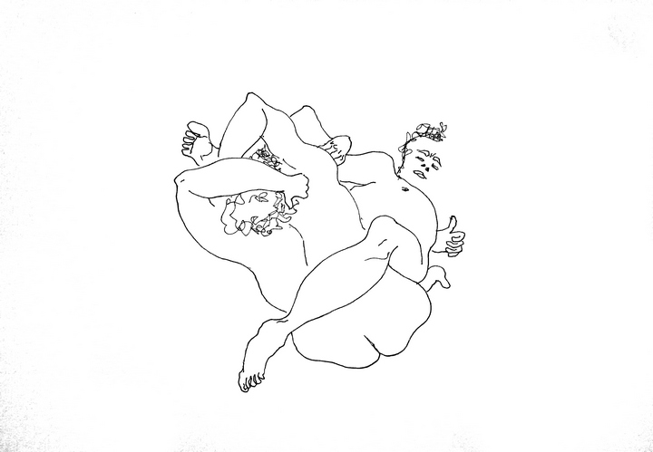 Dibujo de desnudo en linea de Javier Astarloa. Sesión con Cristina Romero.