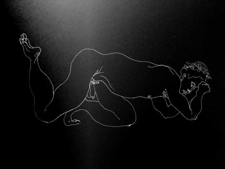 Dibujo de desnudo en linea de Javier Astarloa