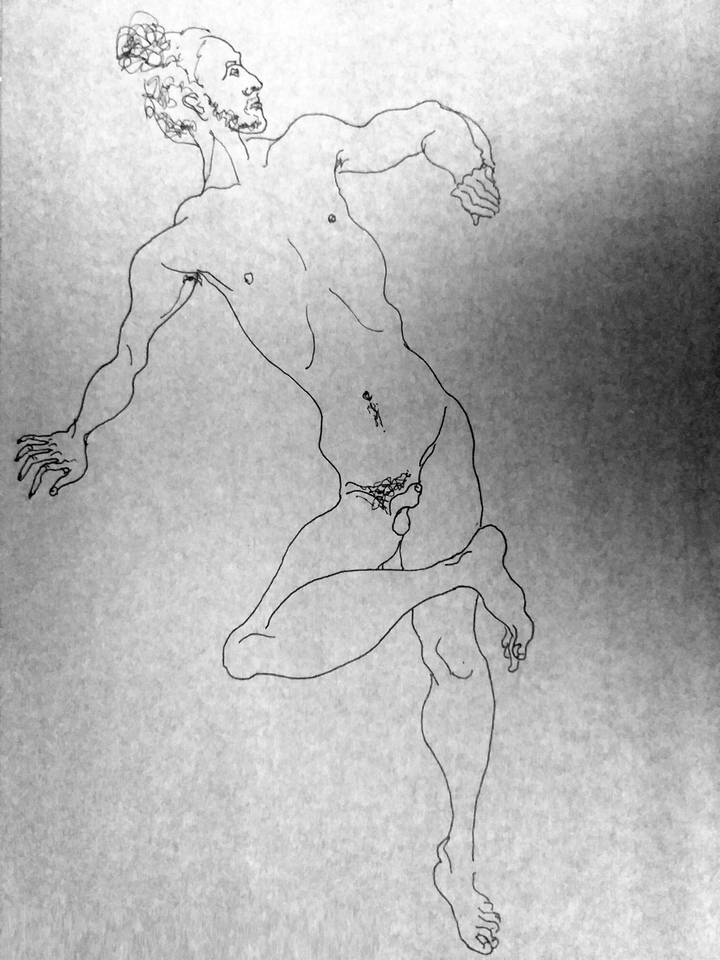 Dibujo de desnudo en linea de Javier Astarloa