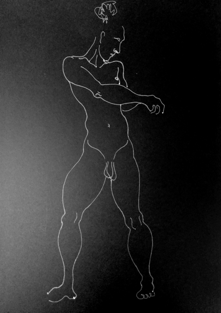 Dibujo de desnudo en linea de Javier Astarloa