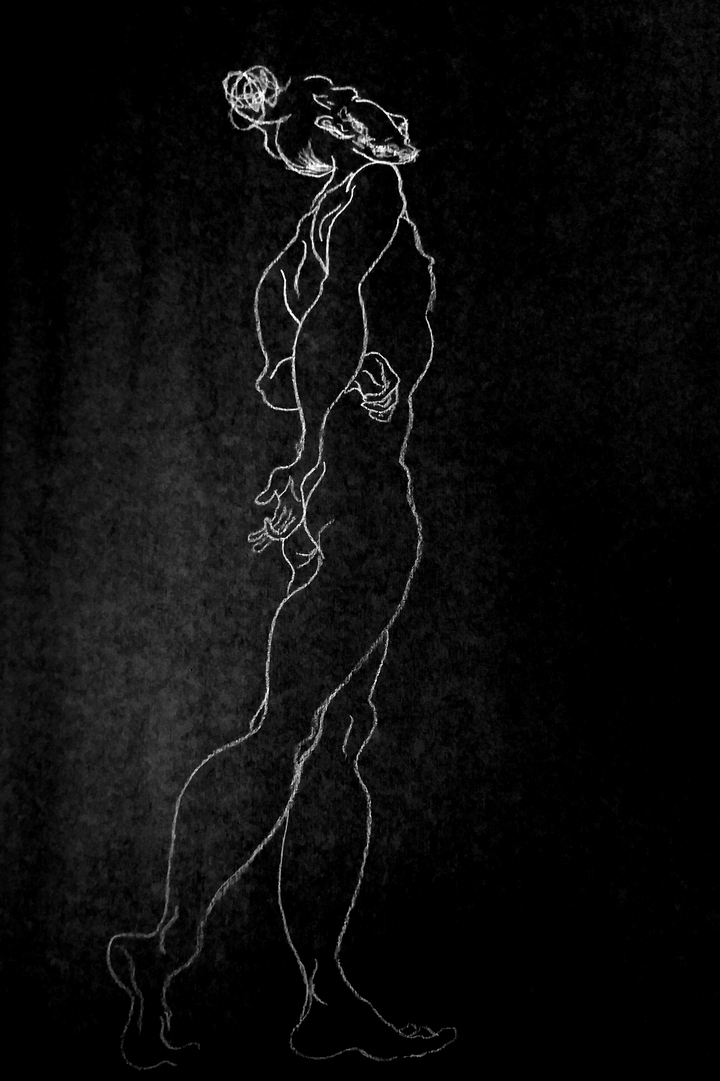 Dibujo de desnudo en linea de Javier Astarloa