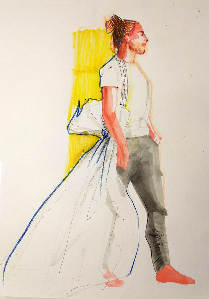 Sintetizar la figura vestida