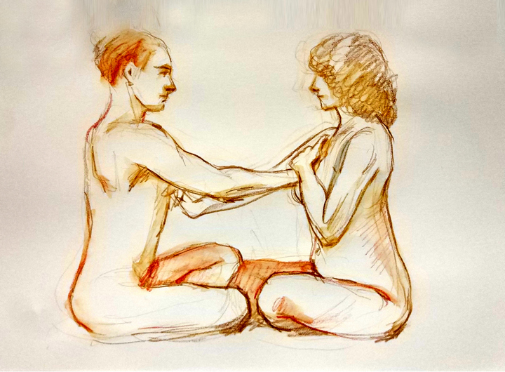 Sesión de posado en pareja con Cristina Romero