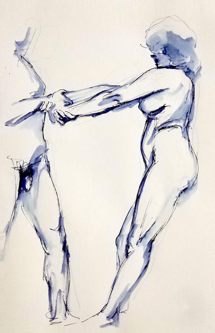 Sesión de posado en pareja con Cristina Romero