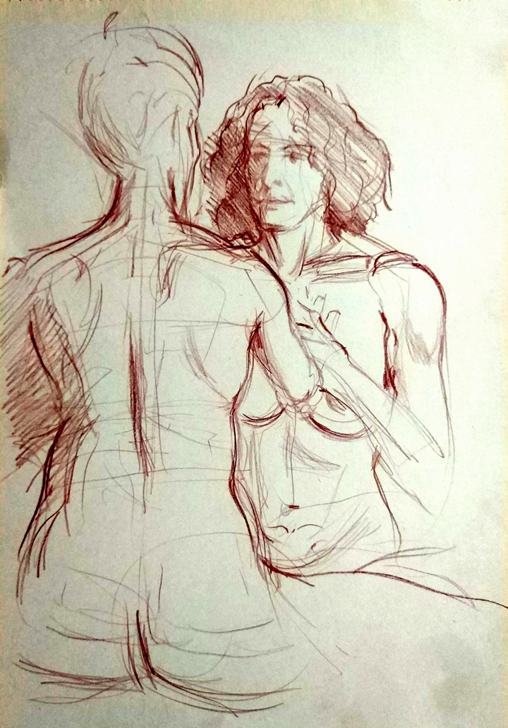 Sesión de posado en pareja con Cristina Romero