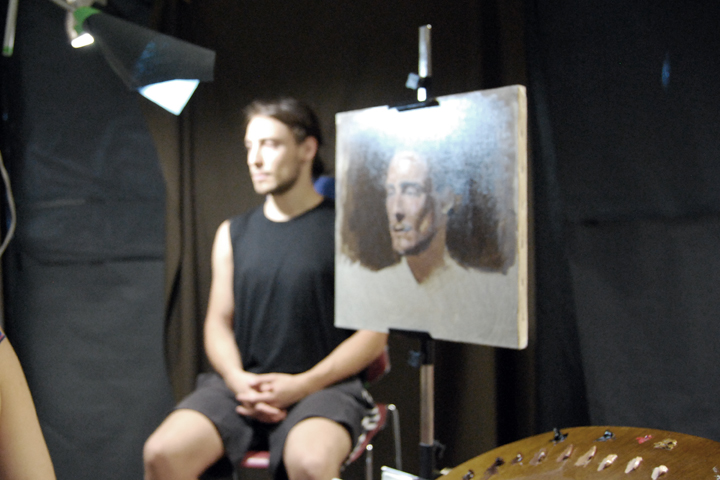 Posado para retrato.